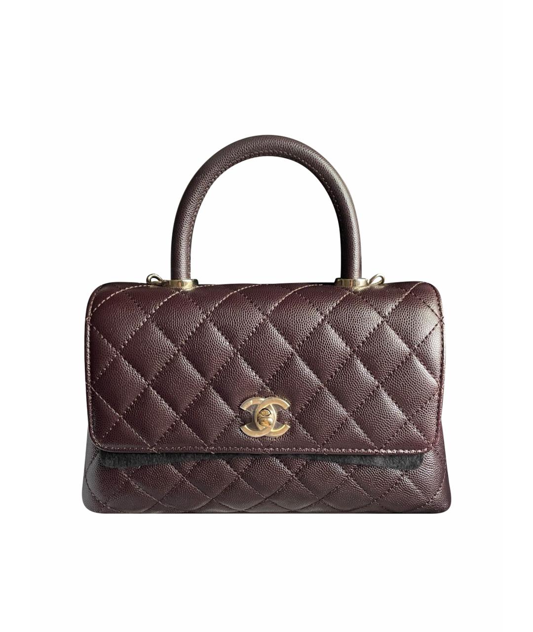 CHANEL Коричневая кожаная сумка через плечо, фото 1