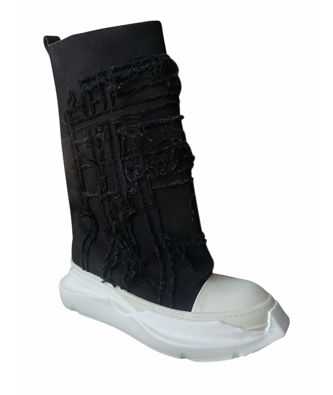 RICK OWENS DRKSHDW Черные высокие кроссовки / кеды, фото 1