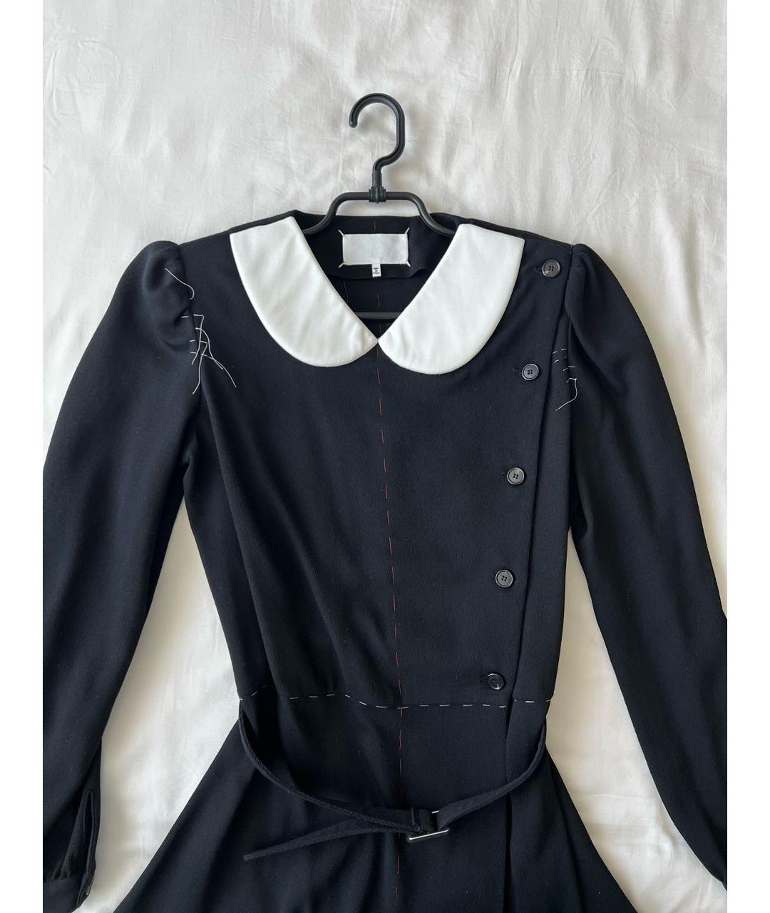 MAISON MARGIELA Черное шерстяное платье, фото 4