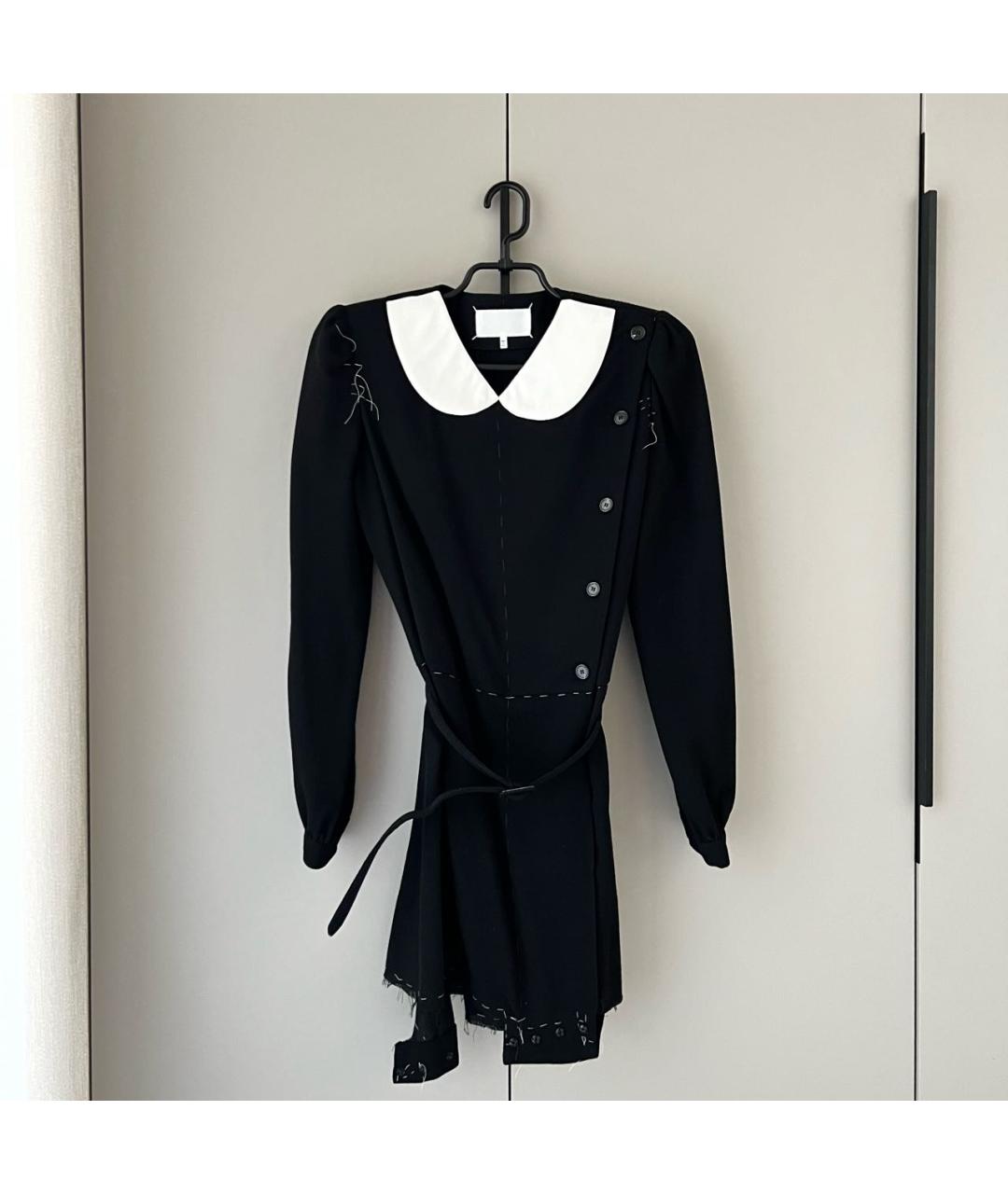 MAISON MARGIELA Черное шерстяное платье, фото 6