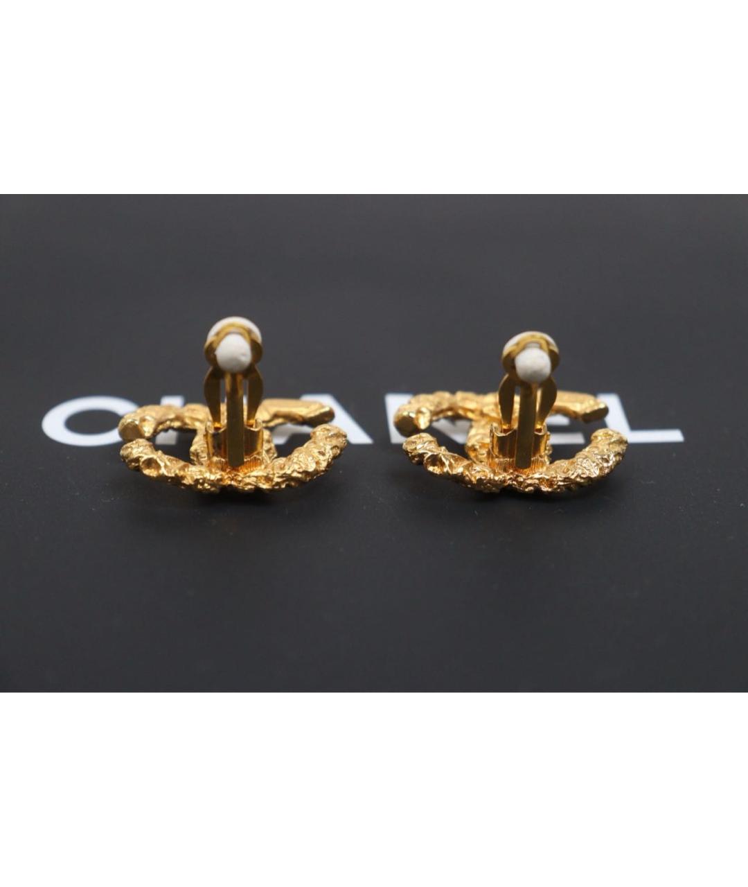 CHANEL Золотые серьги, фото 6