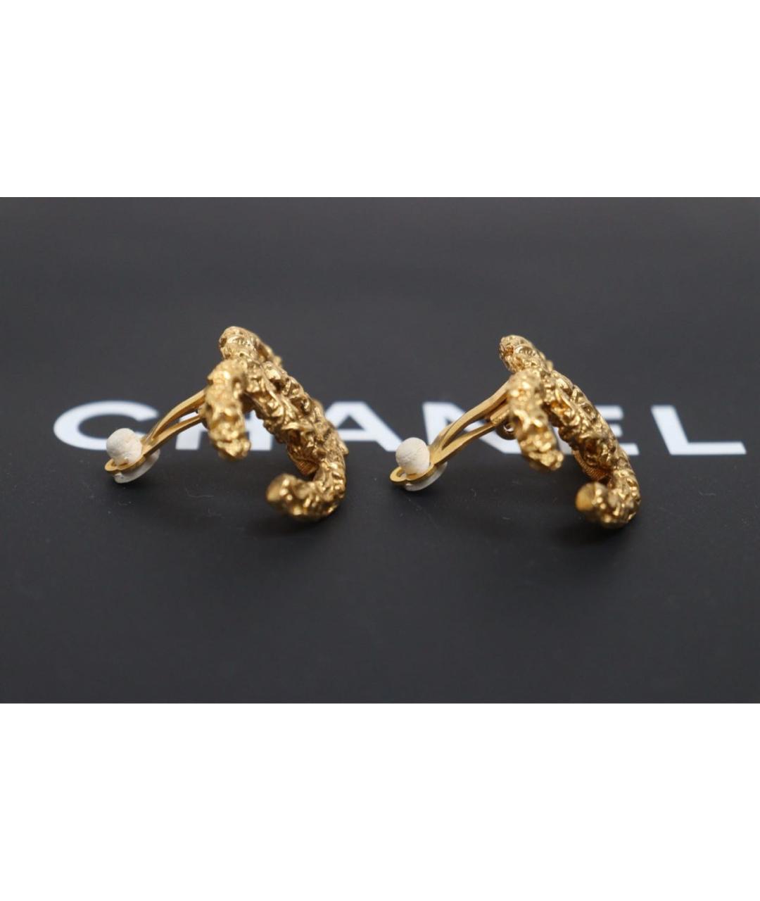 CHANEL Золотые серьги, фото 4