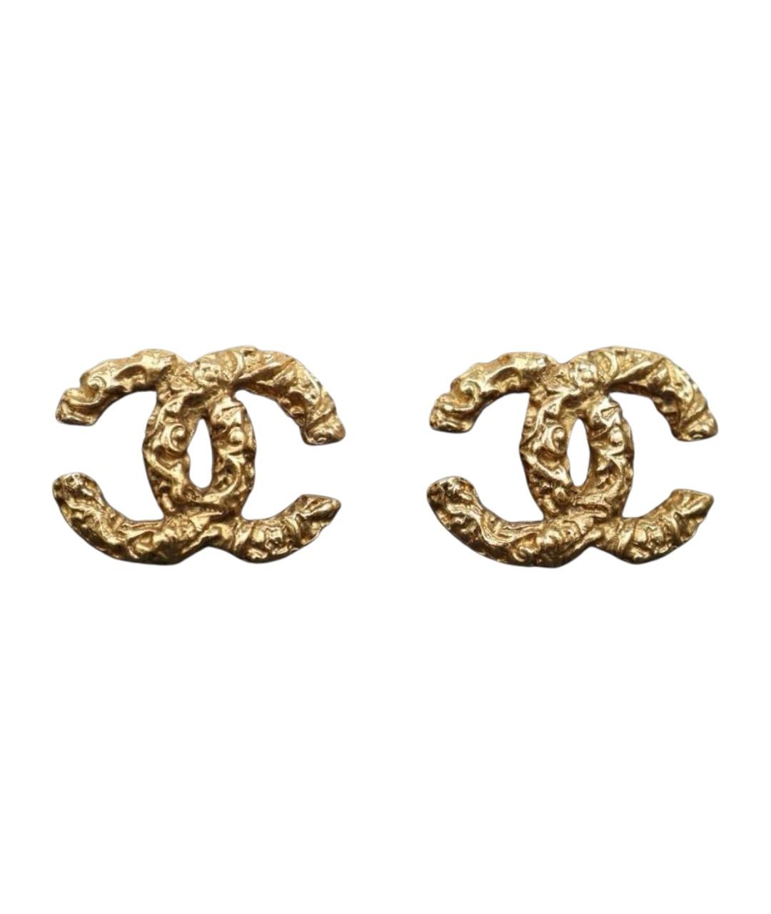 CHANEL Золотые серьги, фото 1