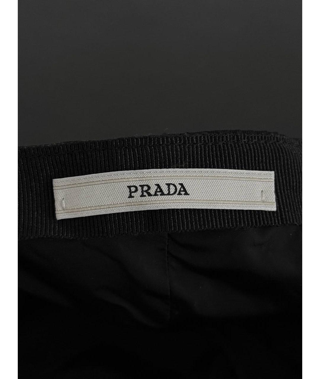 PRADA Черная кепка/бейсболка, фото 4