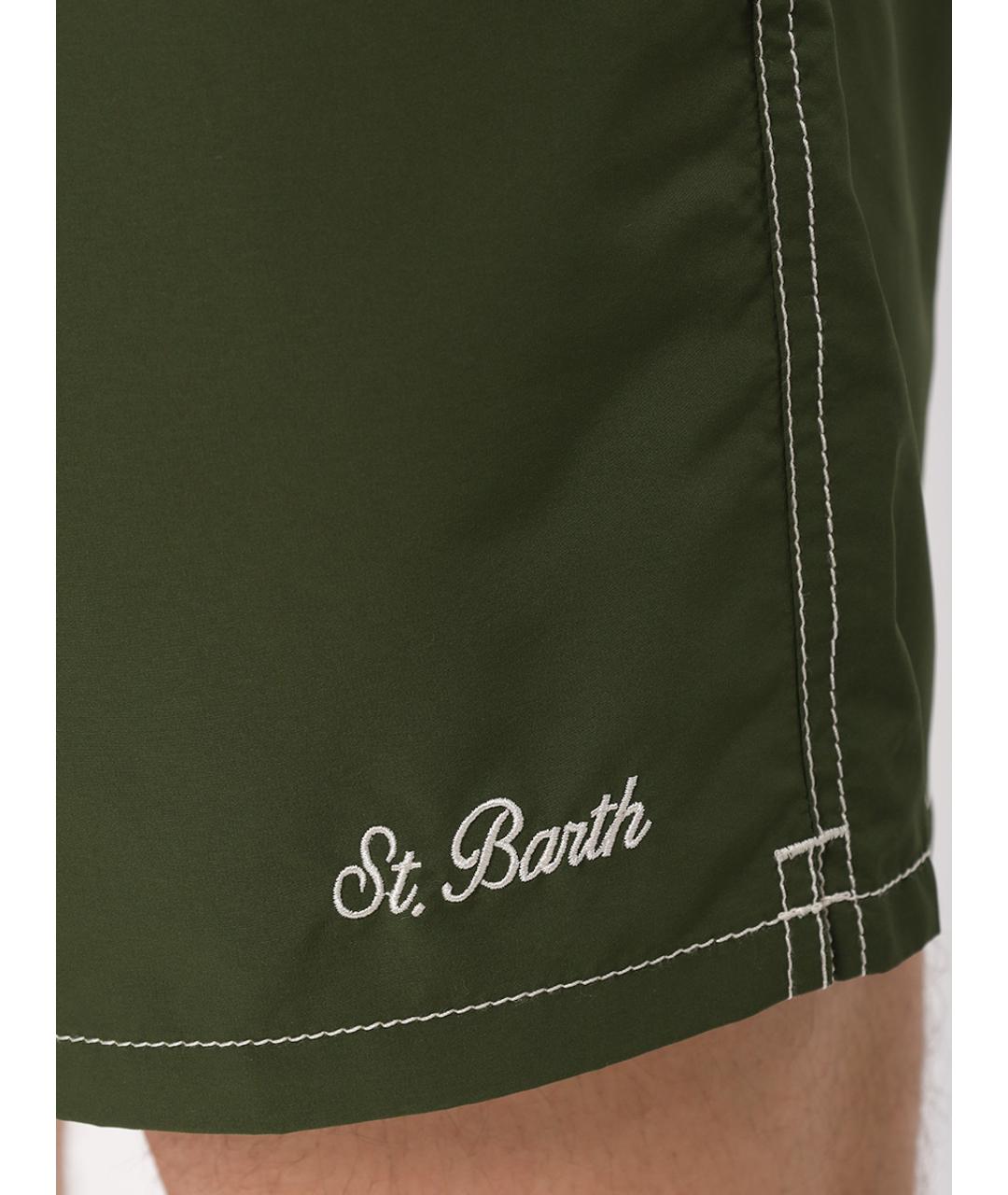 MC2 SAINT BARTH Зеленые шорты, фото 4