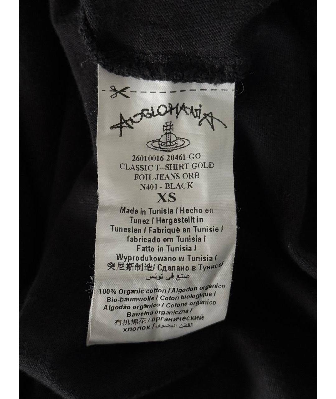 VIVIENNE WESTWOOD Черная хлопковая майка, фото 5