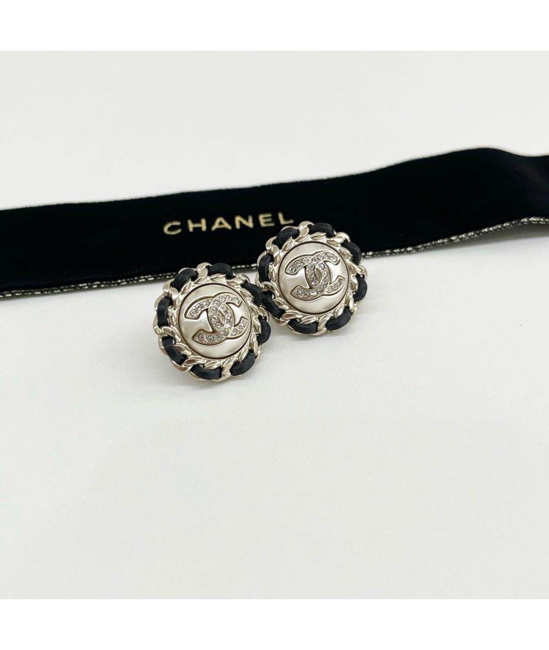 CHANEL Золотые серьги, фото 4