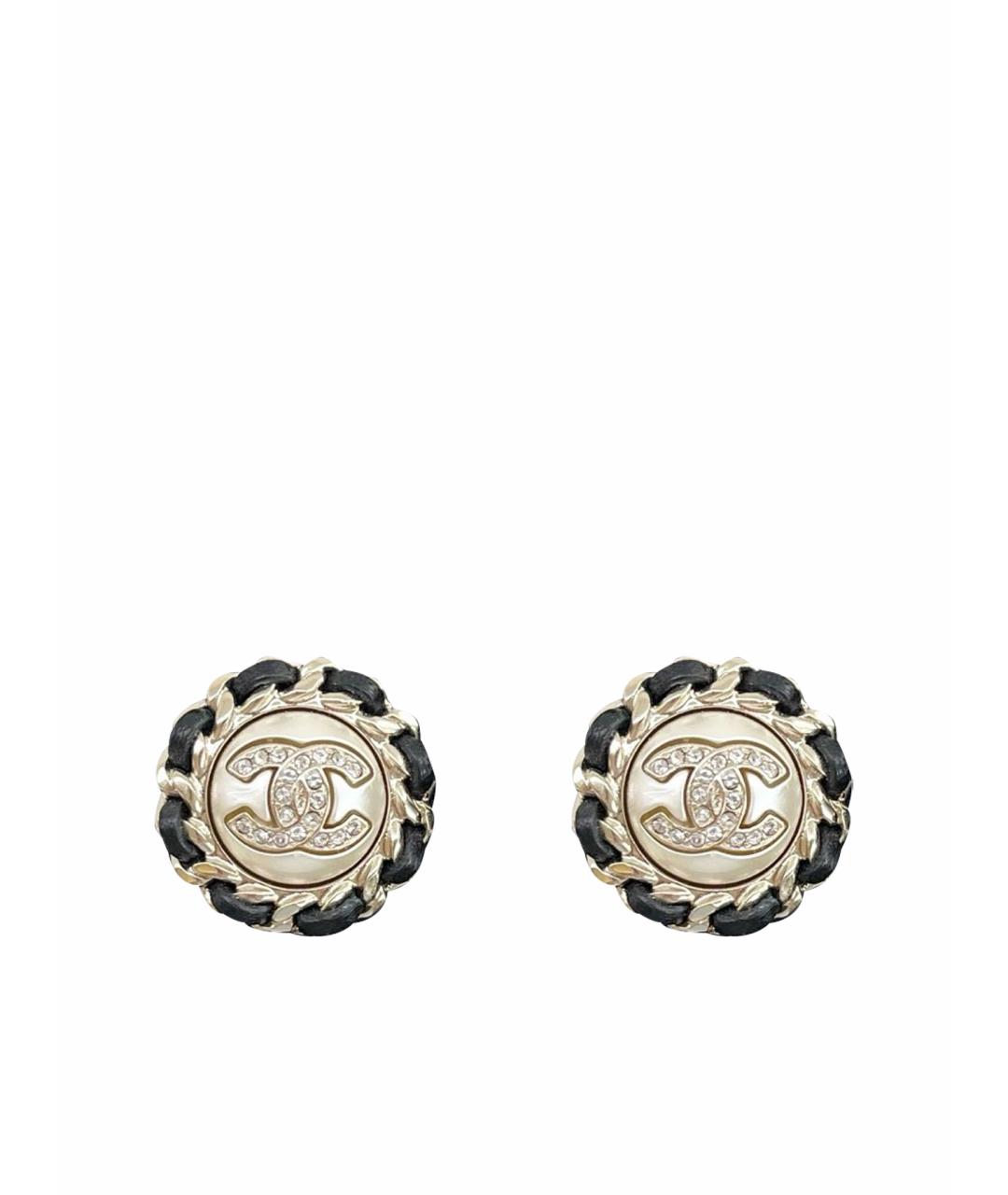 CHANEL Золотые серьги, фото 1