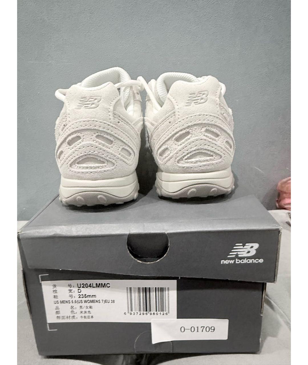 NEW BALANCE Бежевые замшевые кроссовки, фото 3