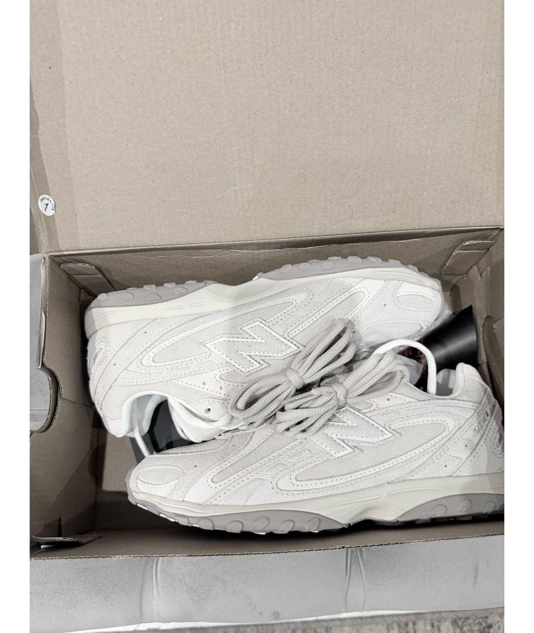 NEW BALANCE Бежевые замшевые кроссовки, фото 4