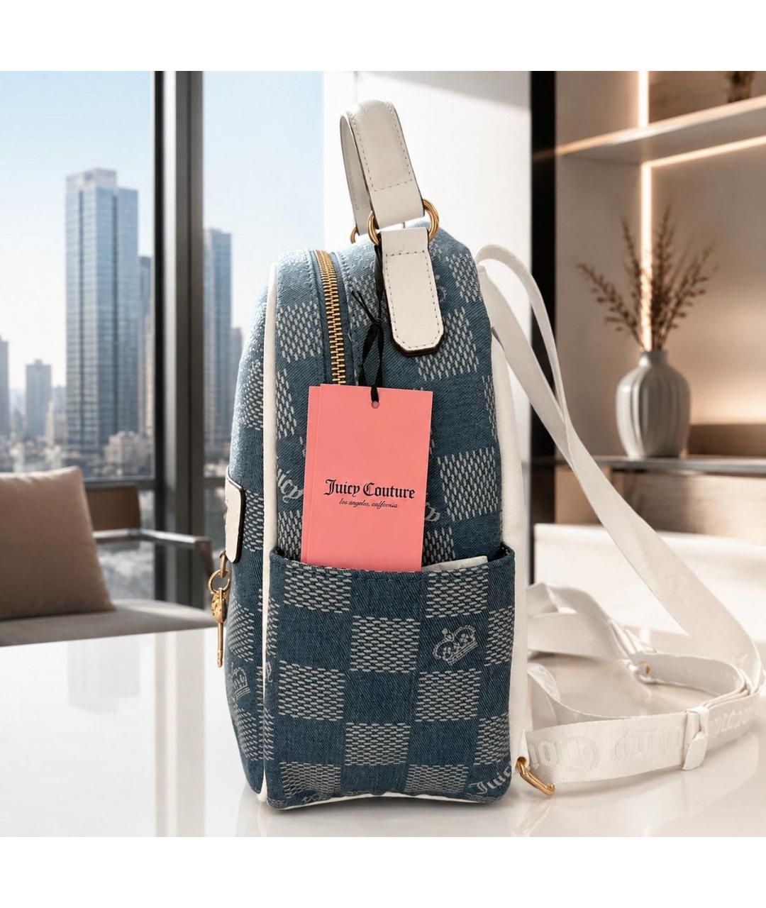 JUICY COUTURE Синий рюкзак, фото 6