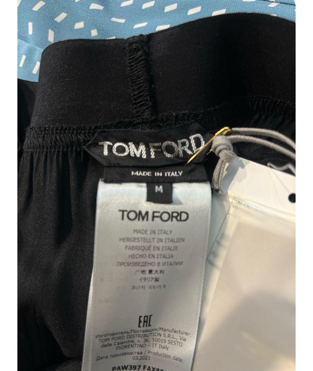 TOM FORD Черные шелковые прямые брюки, фото 6