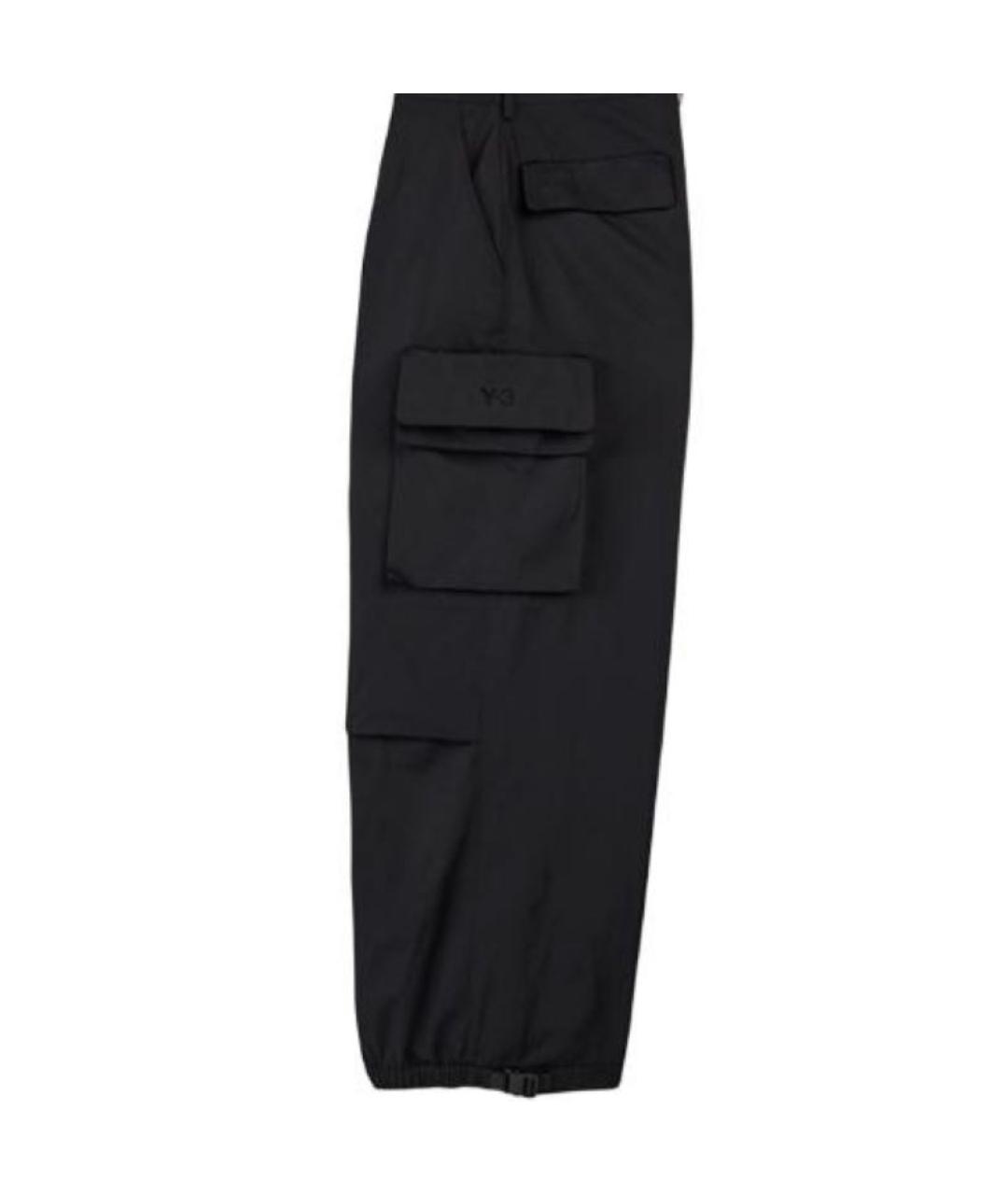 Y-3 Черные полиэстеровые брюки чинос, фото 5