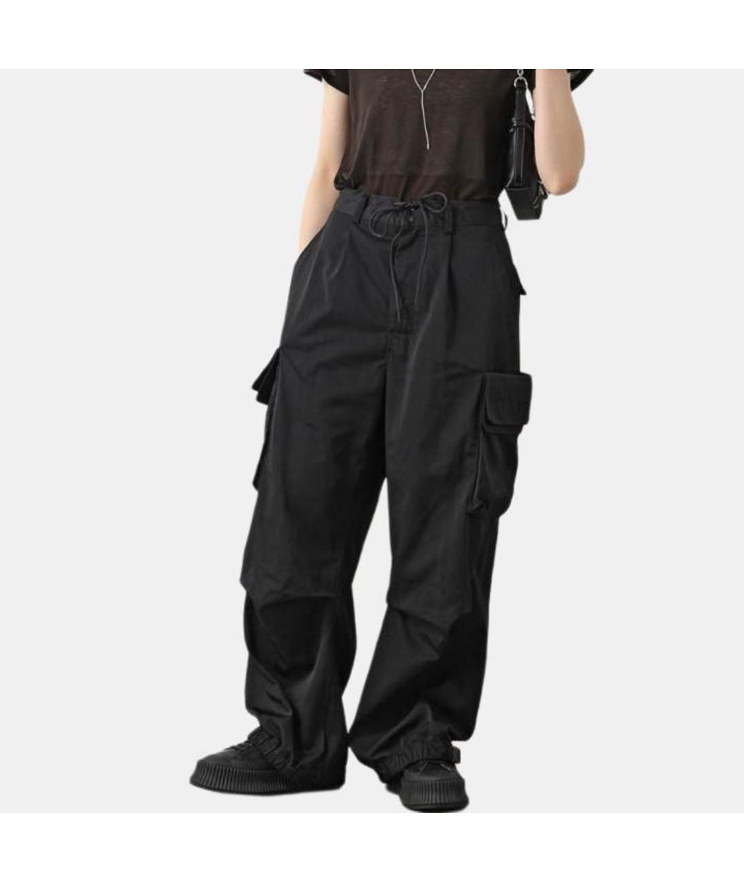 Y-3 Черные полиэстеровые брюки чинос, фото 8