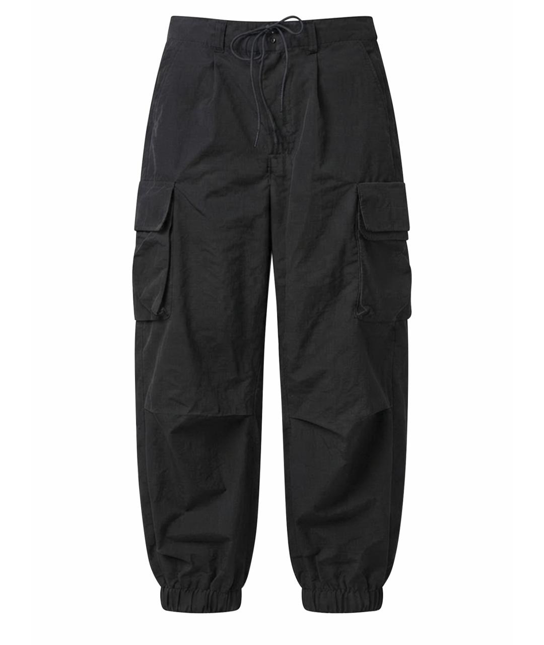 Y-3 Черные полиэстеровые брюки чинос, фото 1