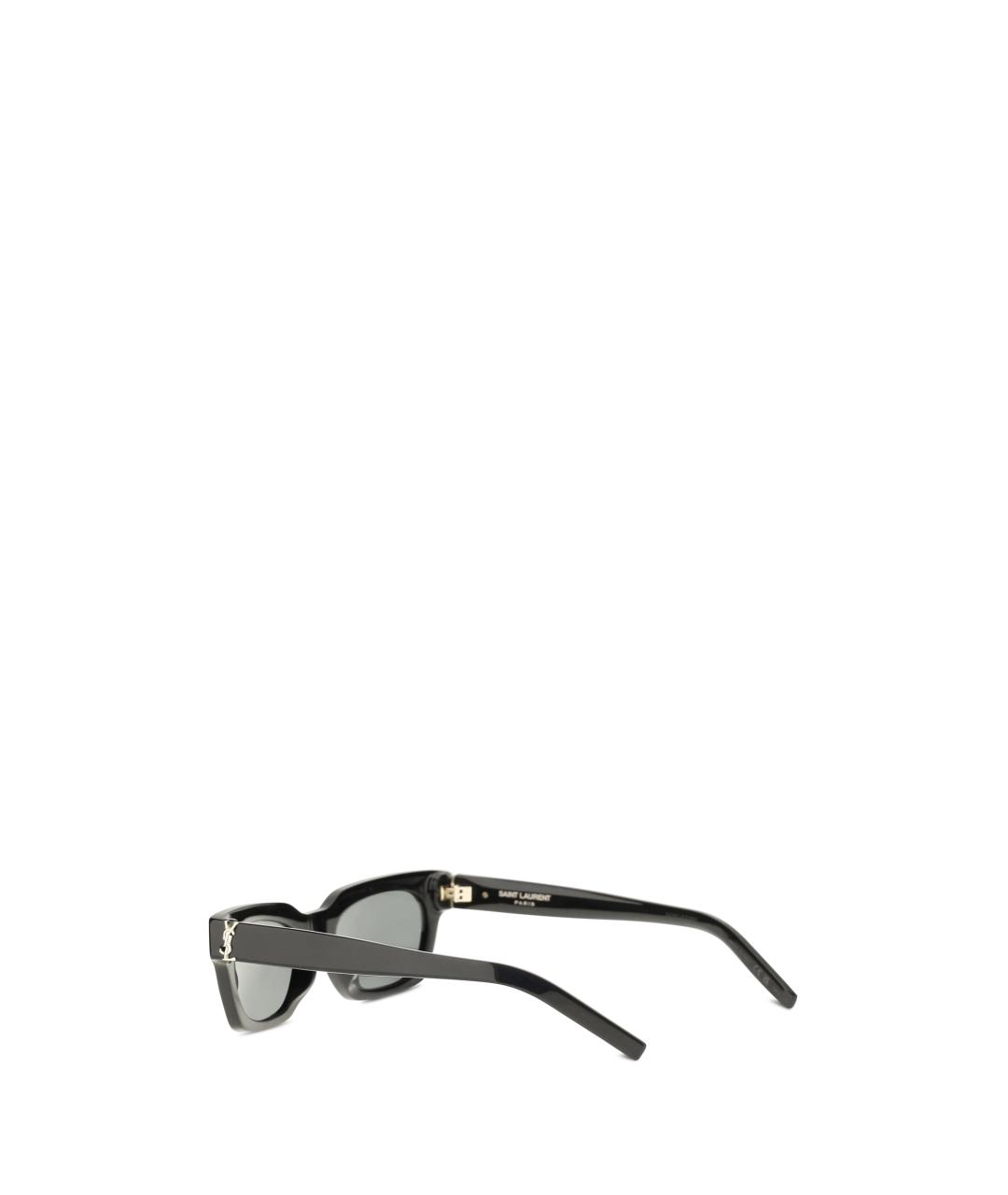 SAINT LAURENT Черные пластиковые солнцезащитные очки, фото 3