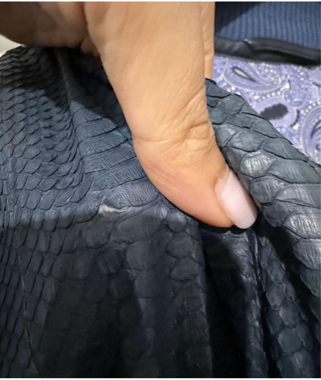 BRIONI Синяя куртка из экзотической кожи, фото 6
