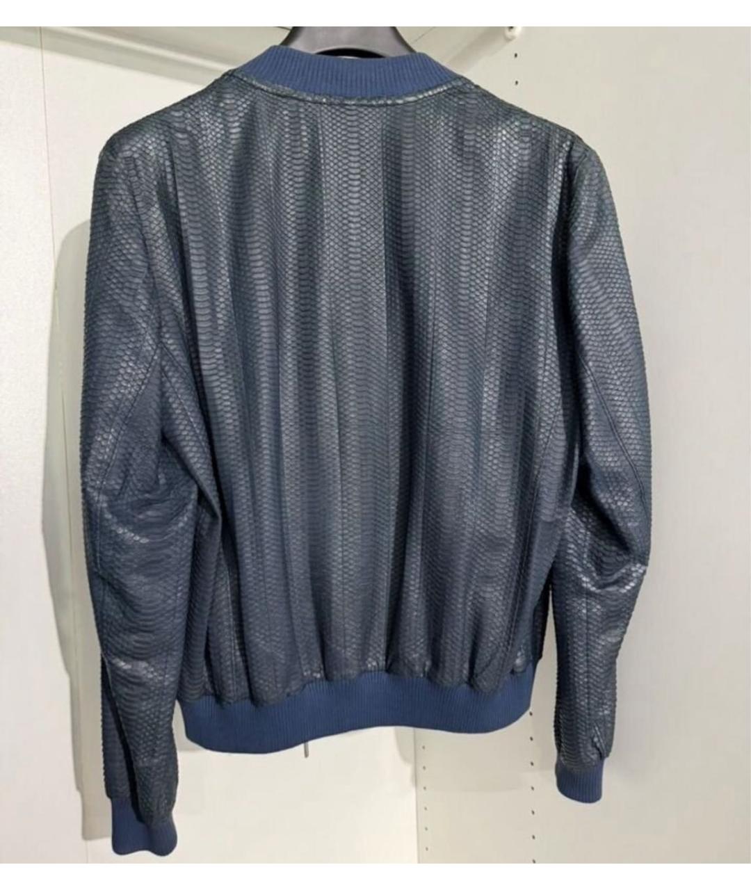 BRIONI Синяя куртка из экзотической кожи, фото 2
