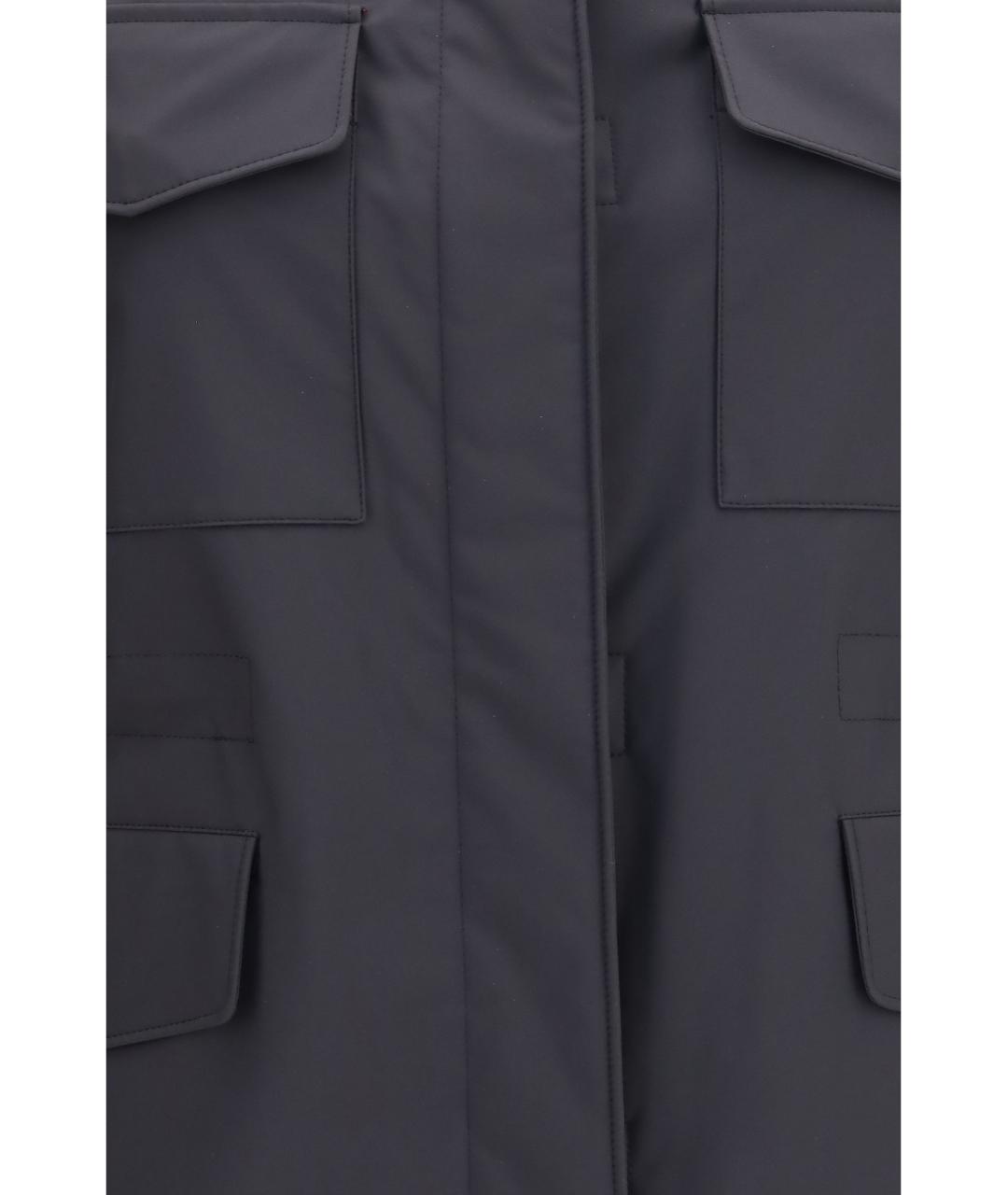 LORO PIANA Синяя синтетическая куртка, фото 3