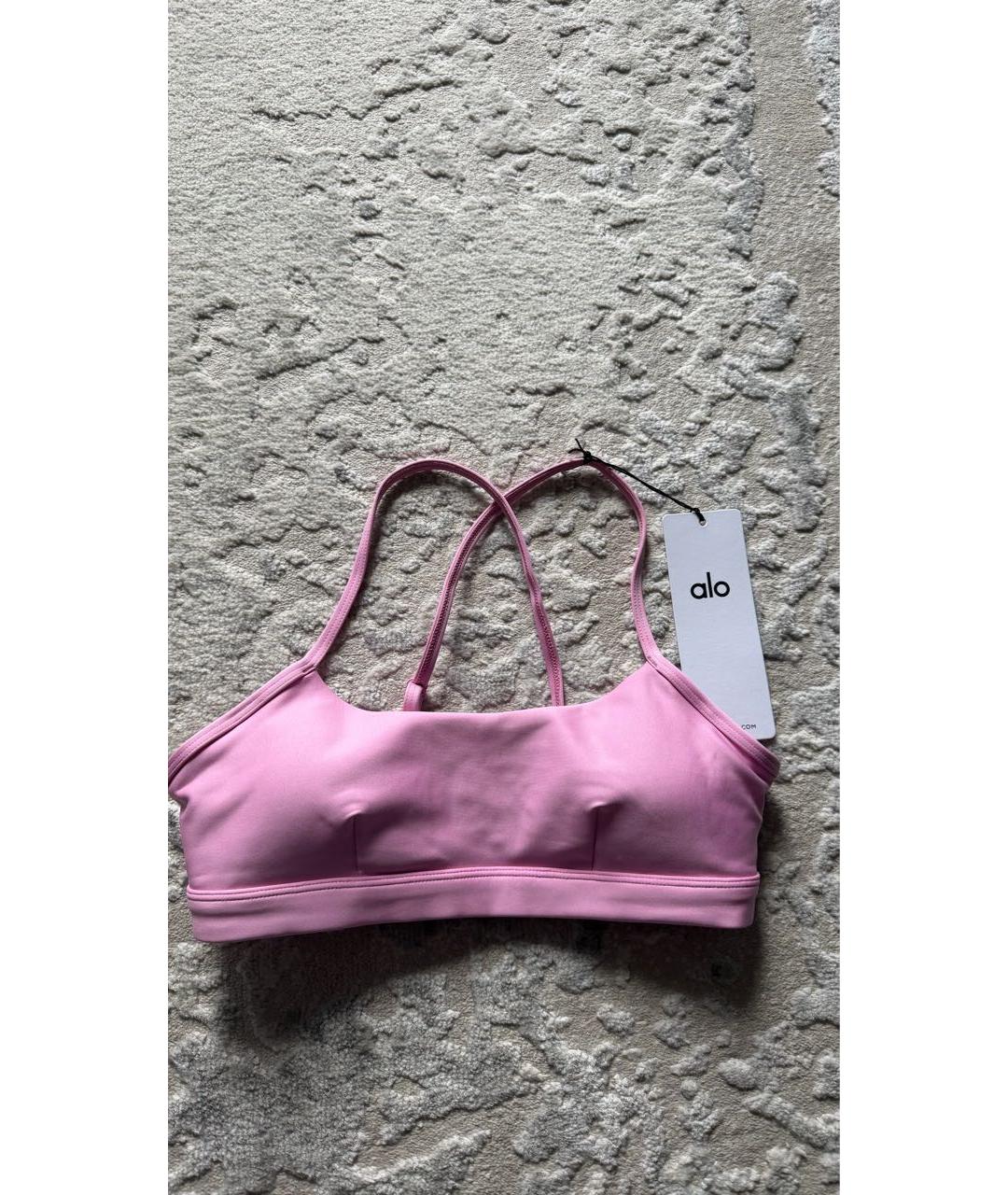 ALO YOGA Розовый синтетический спортивные костюмы, фото 4