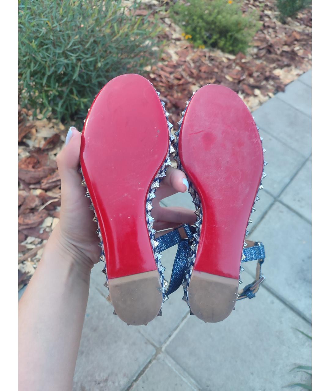 CHRISTIAN LOUBOUTIN Синие эспадрильи, фото 5