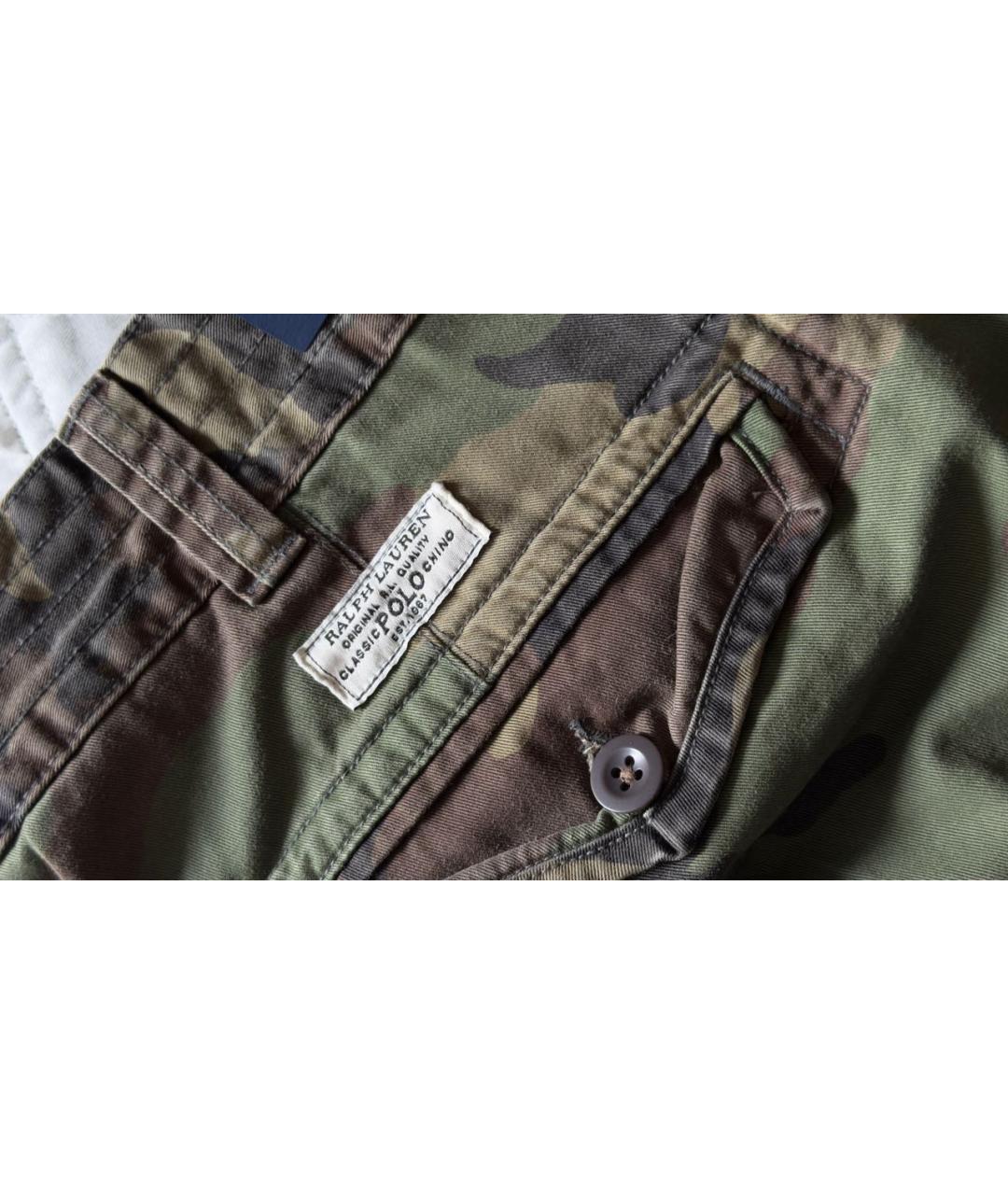 POLO RALPH LAUREN Зеленые хлопковые шорты, фото 3