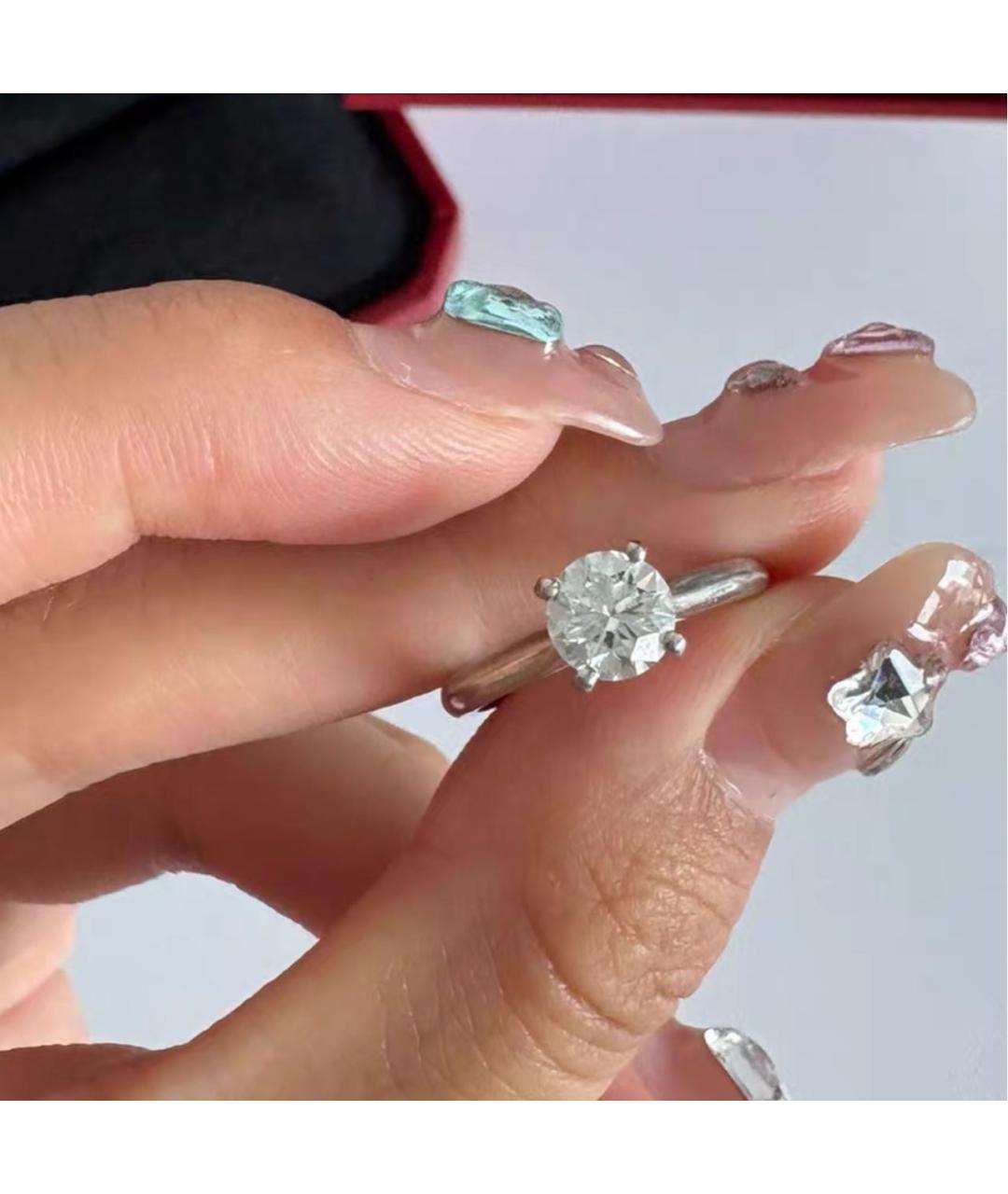 CARTIER Серебряное платиновое кольцо, фото 4
