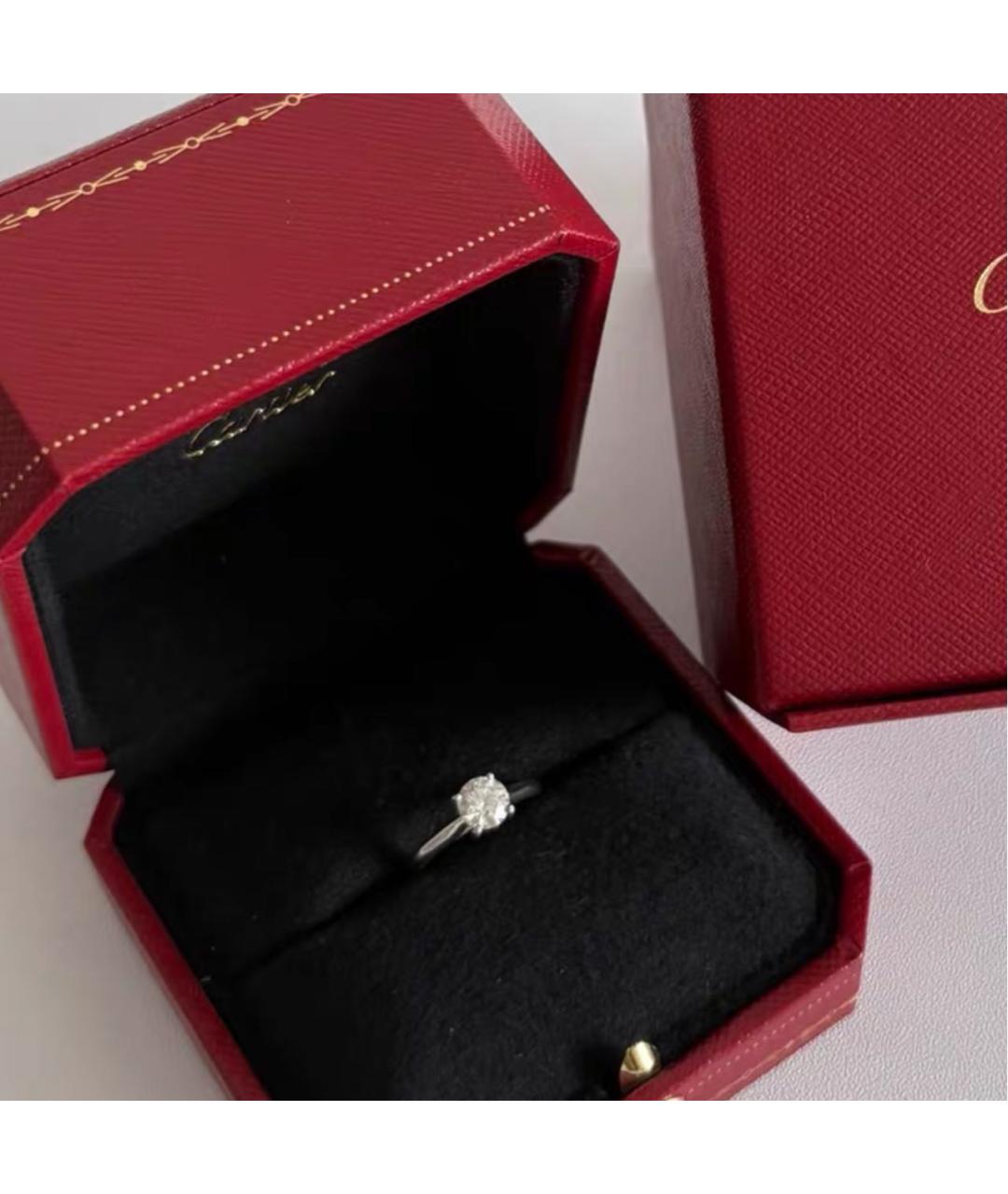 CARTIER Серебряное платиновое кольцо, фото 2