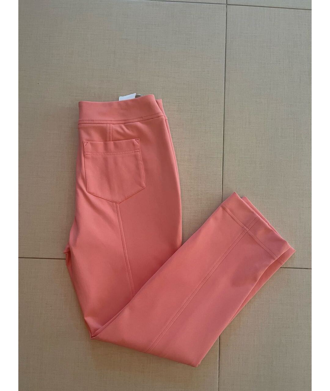 SPORTALM Розовые полиэстеровые прямые брюки, фото 3