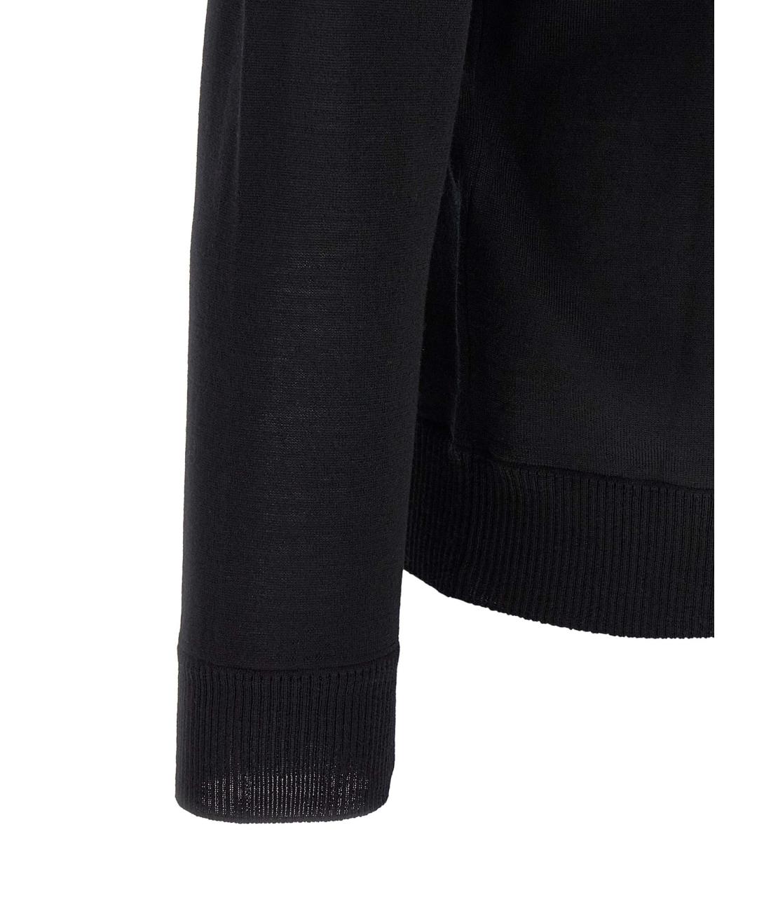 STONE ISLAND Черный шерстяной джемпер / свитер, фото 4