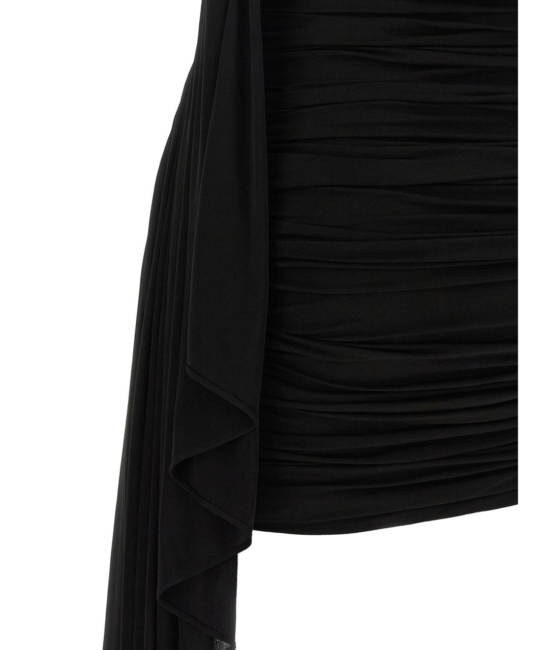 ALEXANDER WANG Черное вискозное коктейльное платье, фото 4