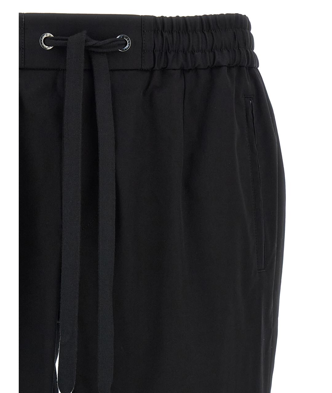 DOLCE&GABBANA Черные хлопковые повседневные брюки, фото 3