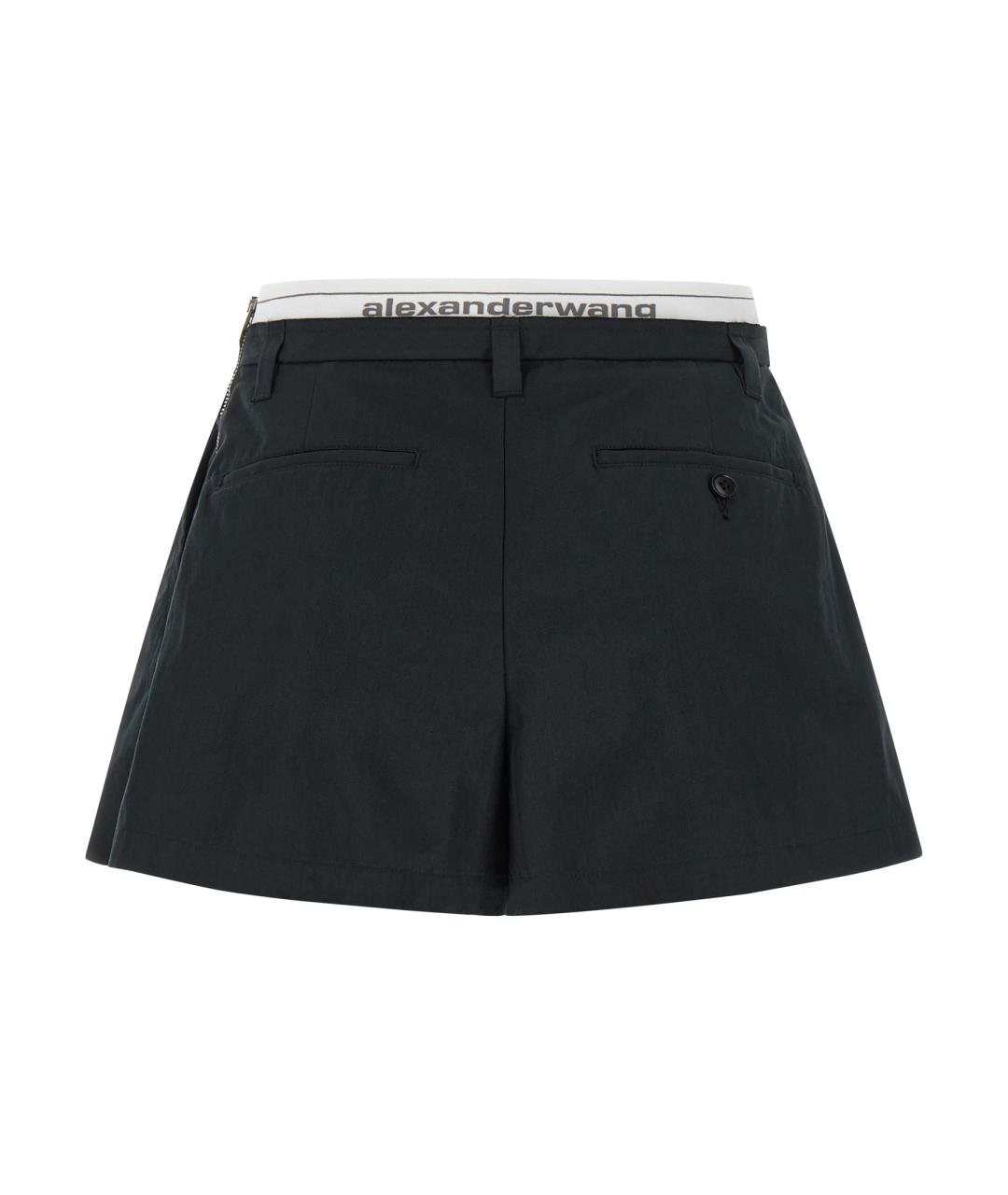 ALEXANDER WANG Черные хлопковые шорты, фото 2
