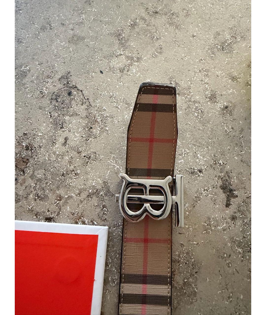 BURBERRY Черный ремень, фото 5