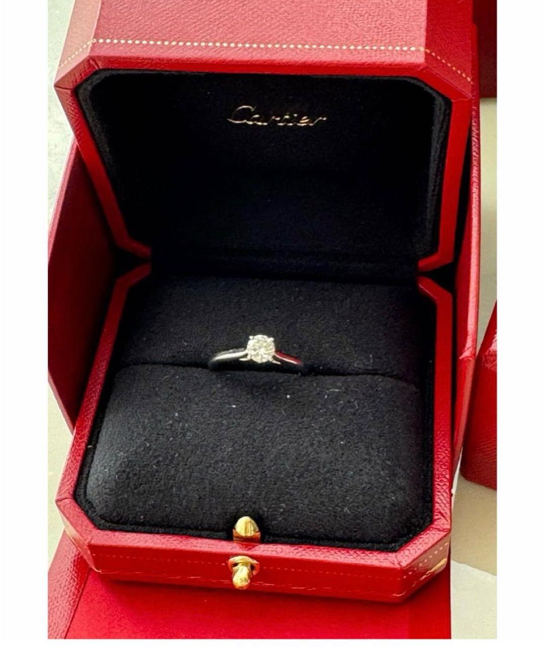 CARTIER Серебряное платиновое кольцо, фото 7