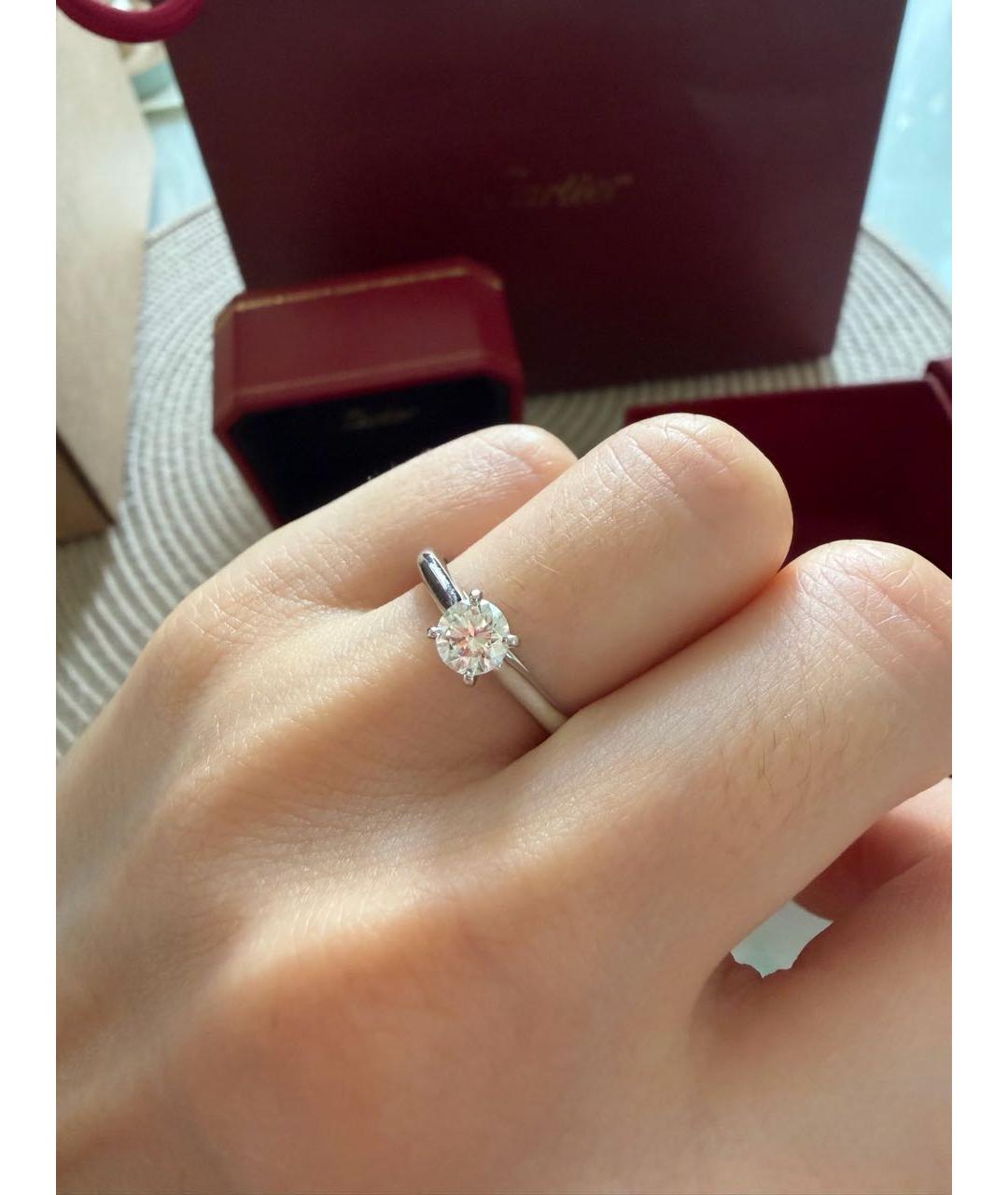 CARTIER Серебряное платиновое кольцо, фото 4