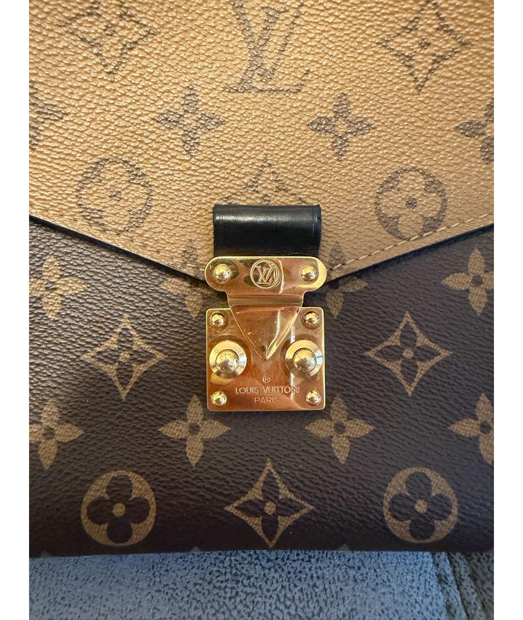 LOUIS VUITTON Коричневая канва сумка через плечо, фото 8
