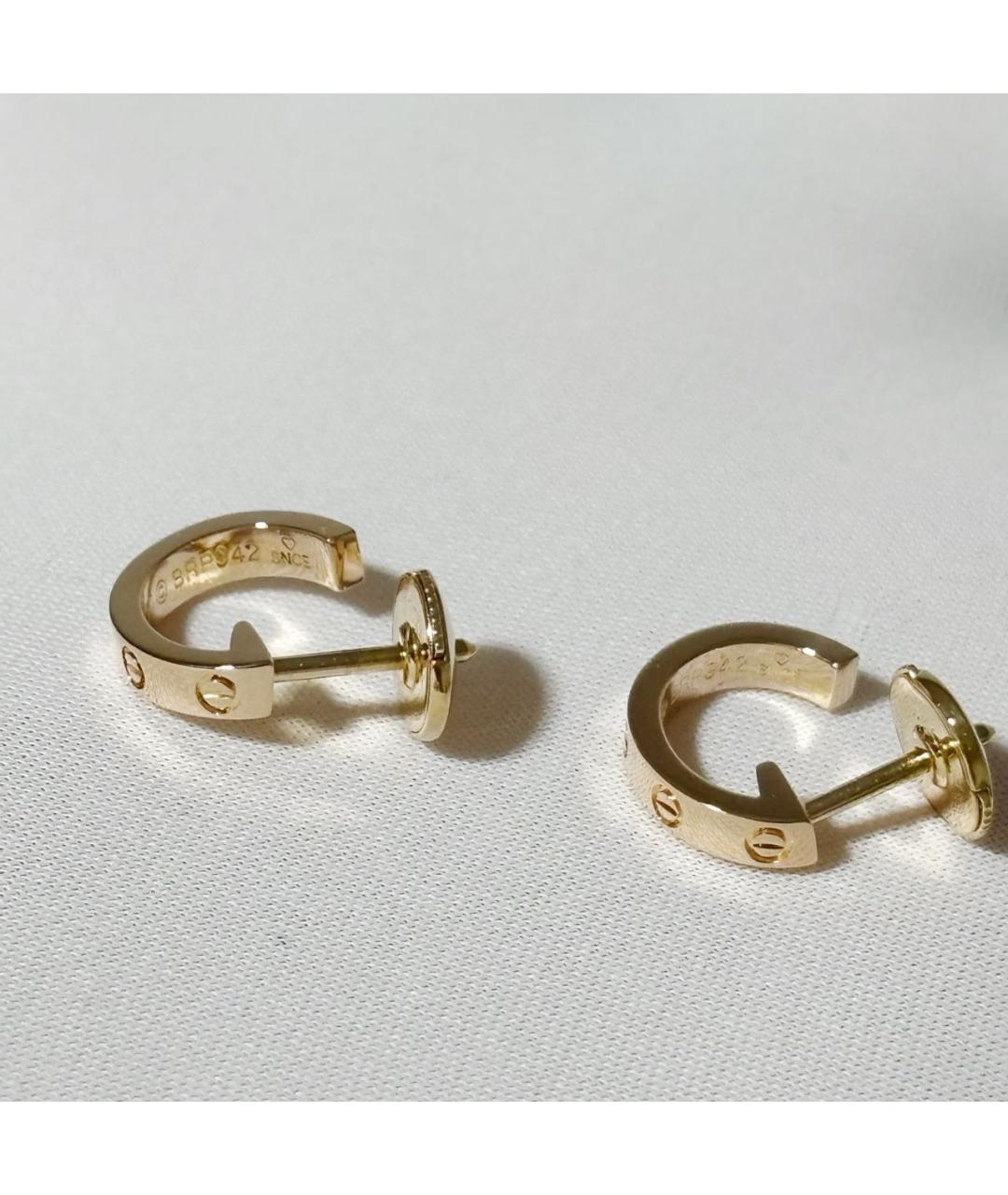 CARTIER Золотые серьги из розового золота, фото 5