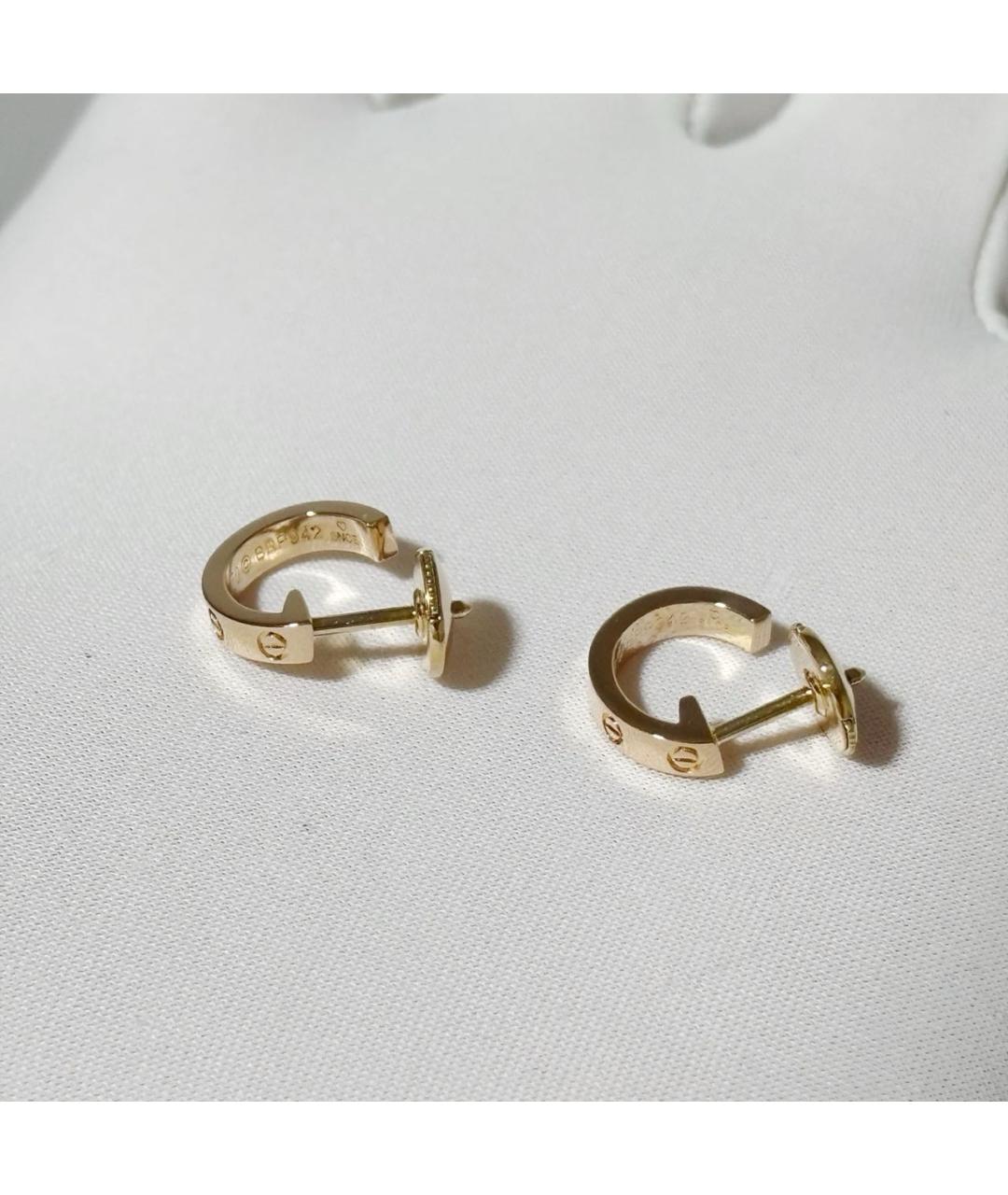 CARTIER Золотые серьги из розового золота, фото 3