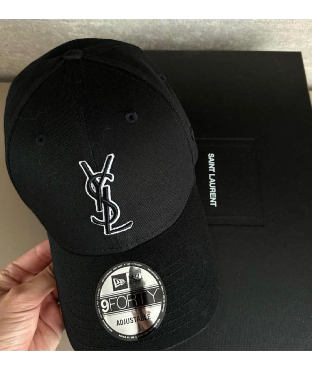 SAINT LAURENT Черная кепка, фото 2