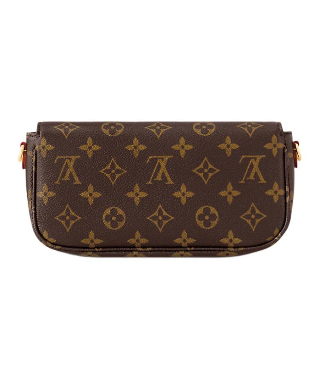 LOUIS VUITTON Коричневая сумка через плечо из канвы, фото 3
