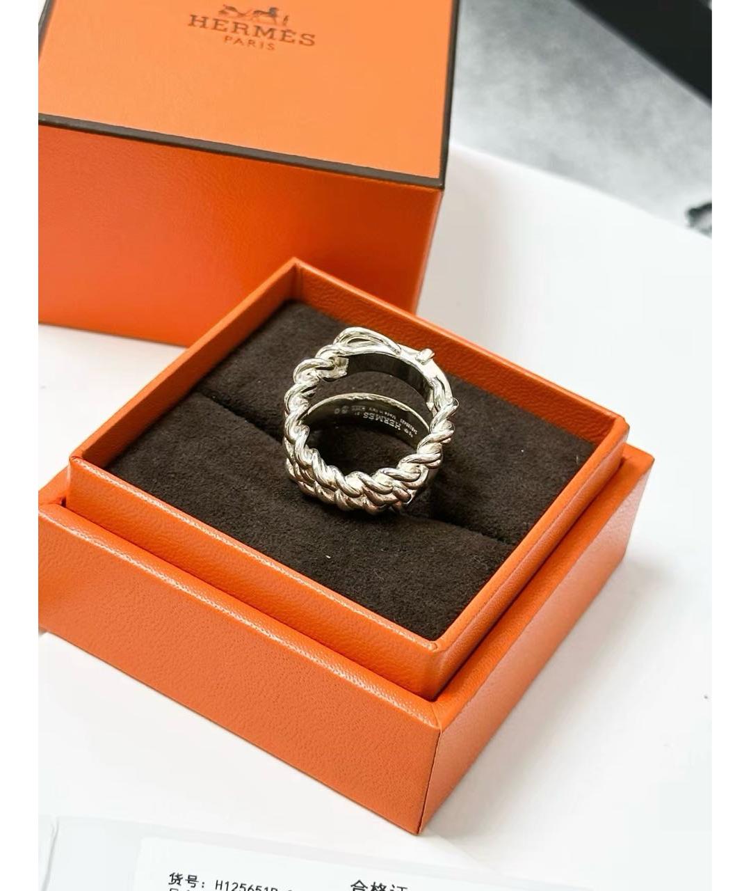 HERMES Серебряное серебряное кольцо, фото 4