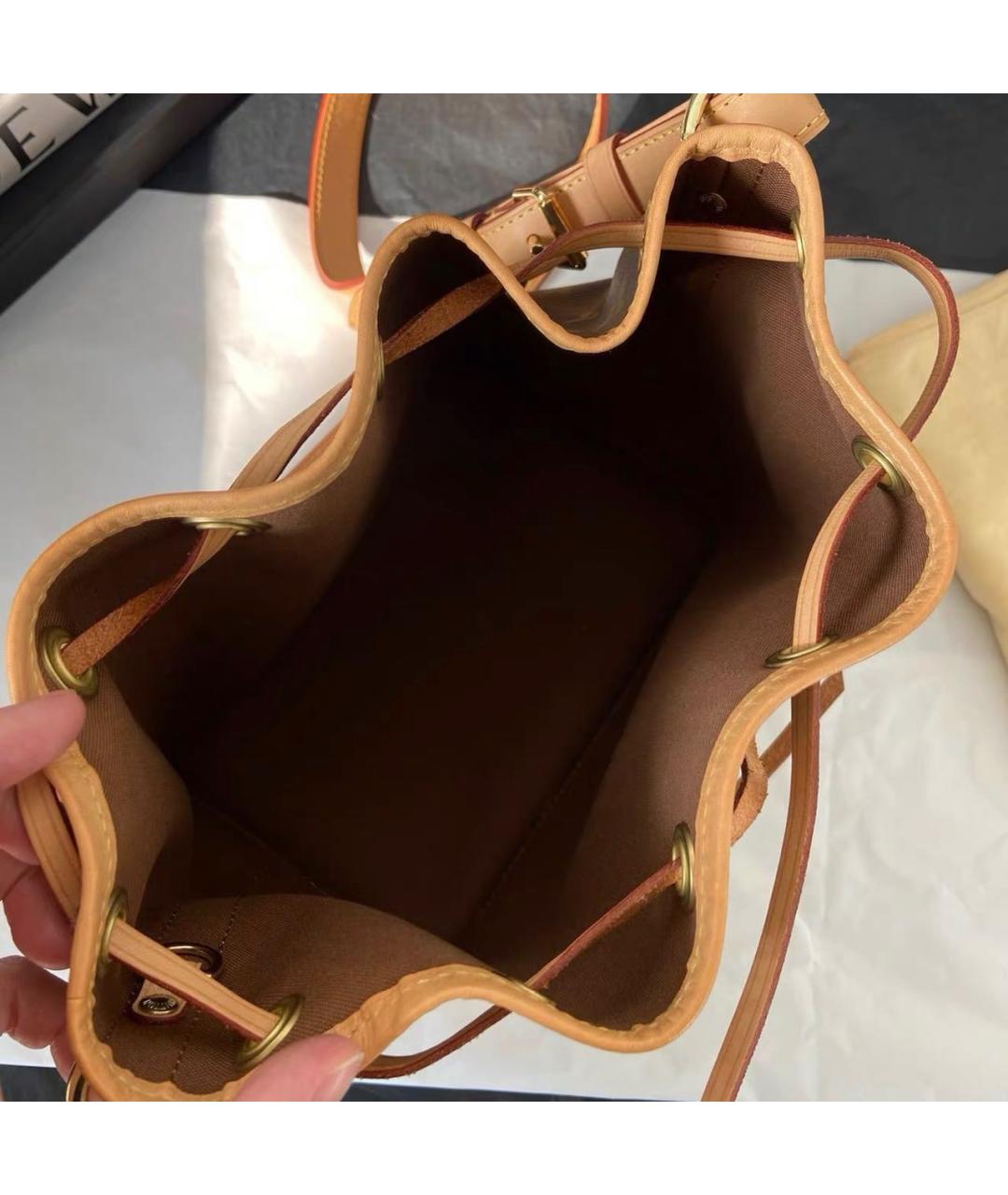LOUIS VUITTON Коричневая канва сумка тоут, фото 5