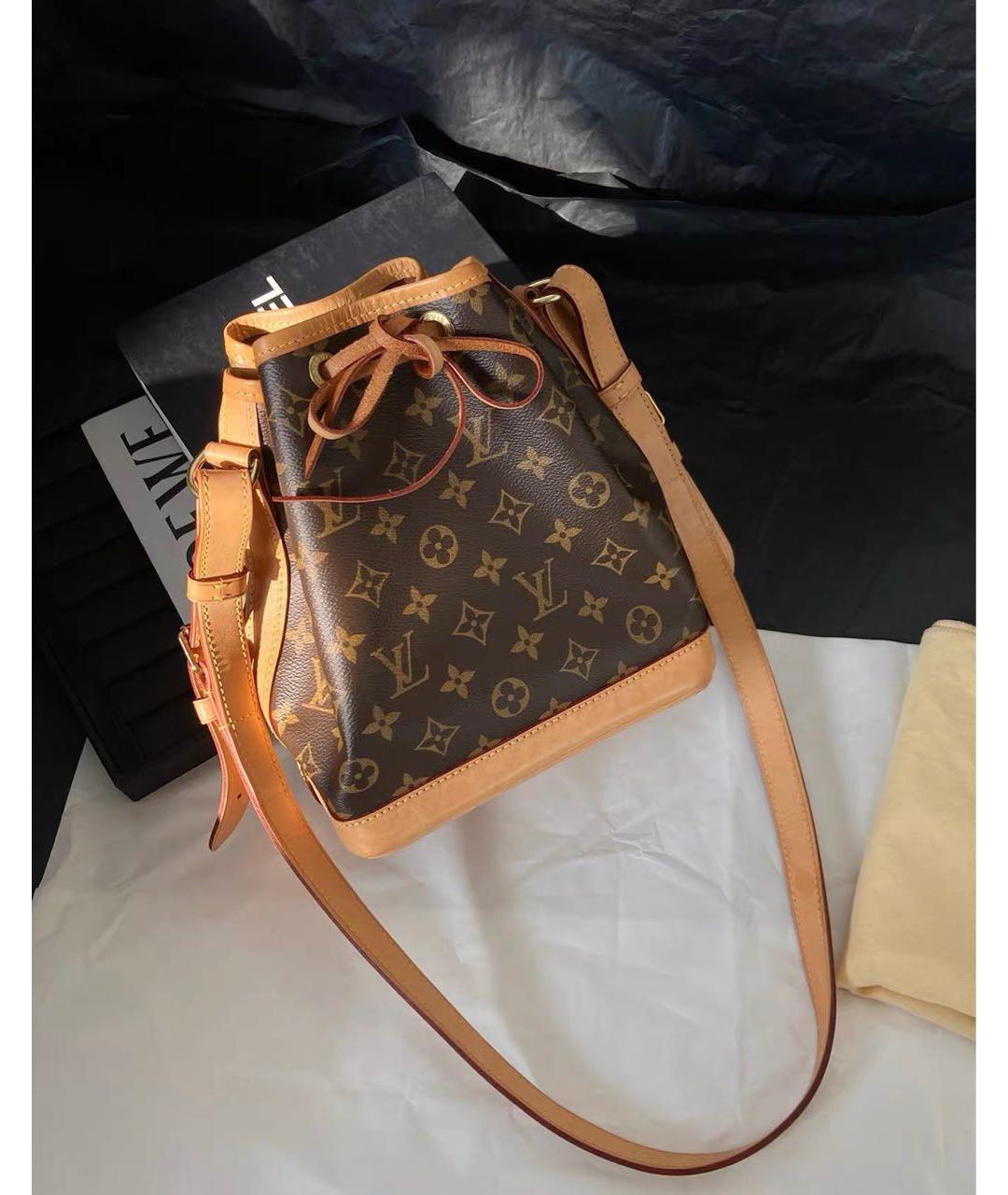 LOUIS VUITTON Коричневая канва сумка тоут, фото 6