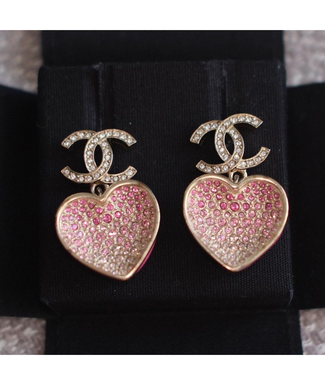 CHANEL Розовые серьги, фото 8
