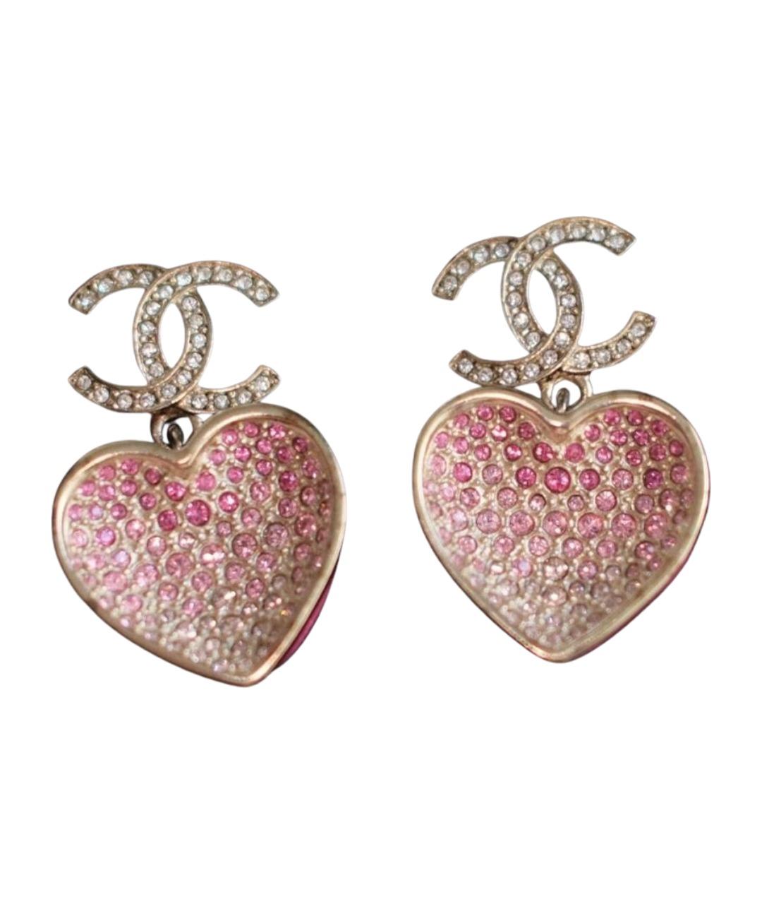 CHANEL Розовые серьги, фото 1