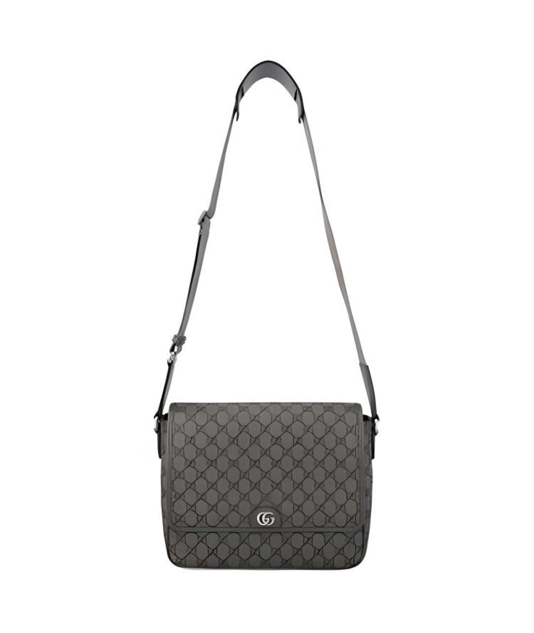 GUCCI Серая канва сумка на плечо, фото 1