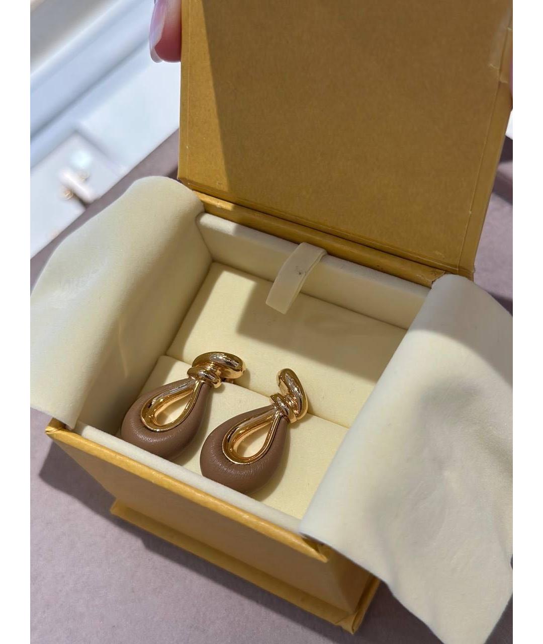FENDI Золотые серьги, фото 2