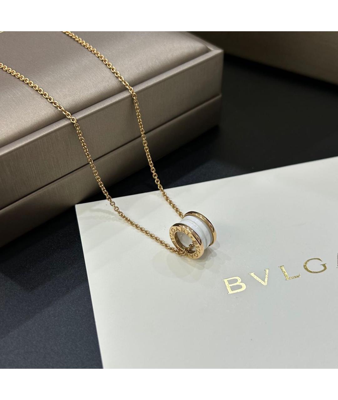 BVLGARI Золотая подвеска из розового золота, фото 5