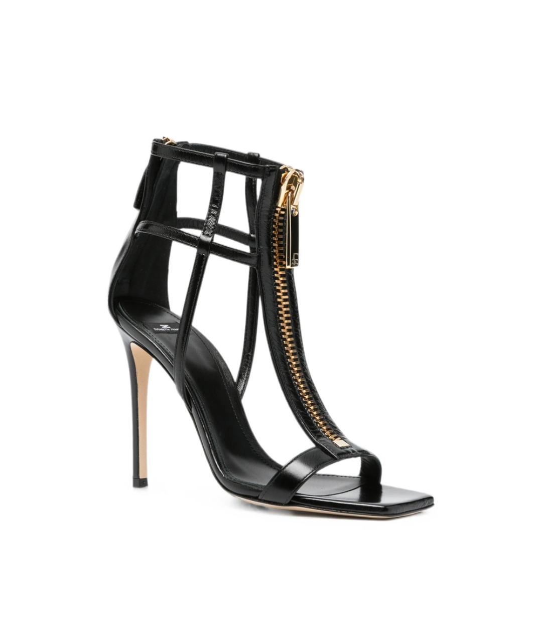ELISABETTA FRANCHI Черные босоножки, фото 2